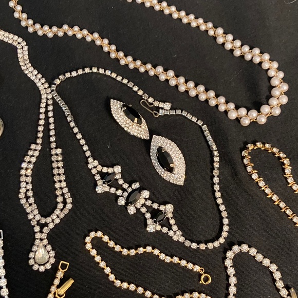 Other - Dress Up Costumes Rhinestone & Pearl Jewelry Lot